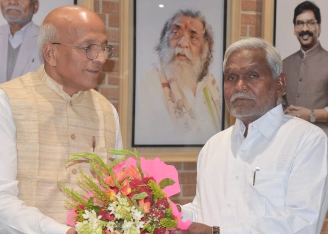 रांची के निदेशक डॉ० एन०बी० चौधरी ने  की मुख्यमंत्री से मुलाकात