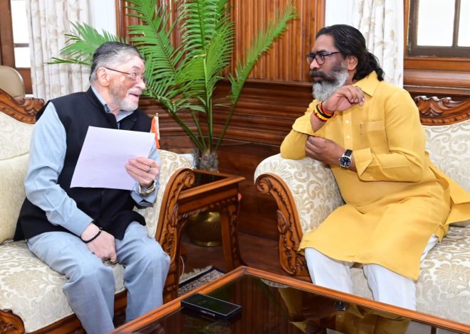 मुख्यमंत्री ने राज्यपाल से की मुलाकात, हजारीबाग की घटना पर राज्यपाल ने मुख्यमंत्री का दिलाया ध्यान………
