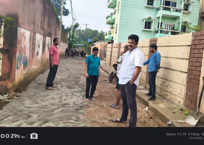 कांके के चूड़ी टोला में अनियमितता का आरोप, ग्रामीणों ने रोका सड़क और नाली निर्माण कार्य