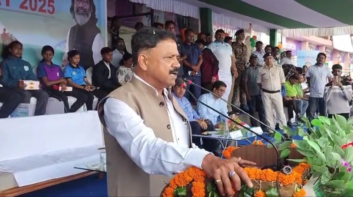रांची में, राष्ट्रीय खेल दिवस (29 अगस्त) के अवसर पर खेल मंत्री सुदिव्य कुमार के द्वारा तीन दिवसीय खेल उत्सव का उद्घाटन 