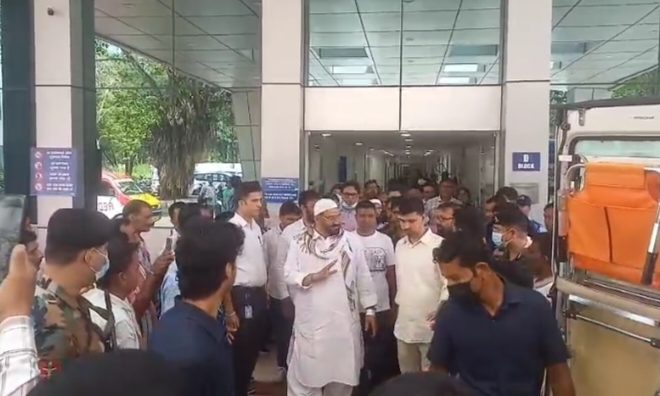 अल्पसंख्यक कल्याण मंत्री हफीजुल हसन को दिल्ली मेदांता अस्पताल ले जाया गया