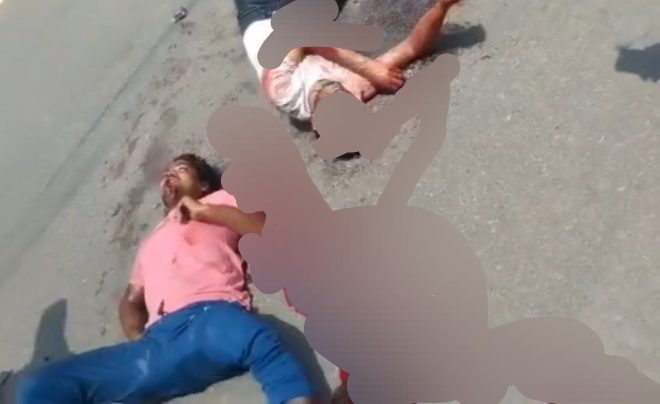 तेज रफ्तार ट्रक ने दो युवक को कुचला