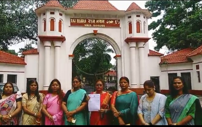 प्रदेश भाजपा महिला मोर्चा ने राजपाल से की मुलाकात, 