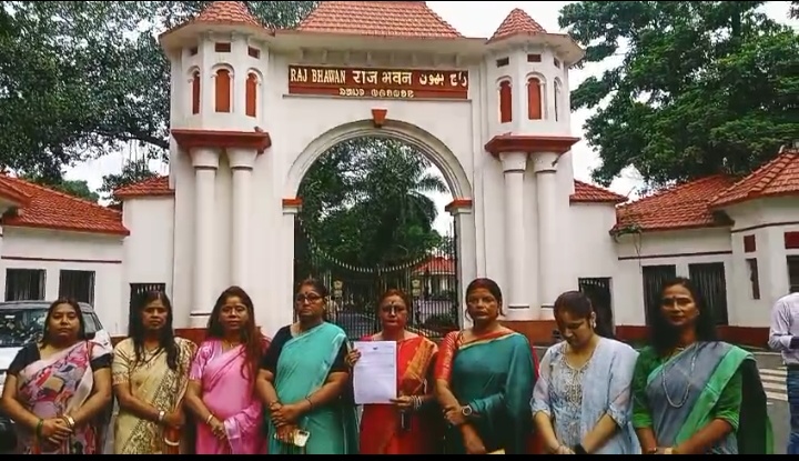 प्रदेश भाजपा महिला मोर्चा ने राजपाल से की मुलाकात, 
