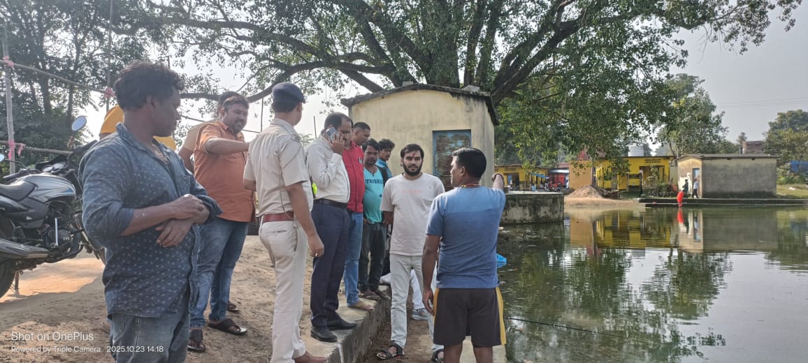 पिठौरिया नया तालाब छठ घाट बनेगा आकर्षण का केंद्र