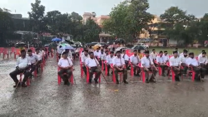रांची में आरएसएस का शताब्दी वर्ष, विजयादशमी उत्सव सादगी और उत्साह के साथ सम्पन्न