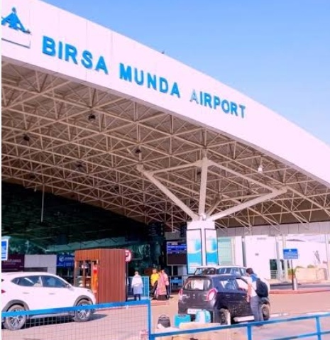 रांची बिरसा मुंडा एयरपोर्ट विस्थापित मोर्चा का विरोध प्रदर्शन