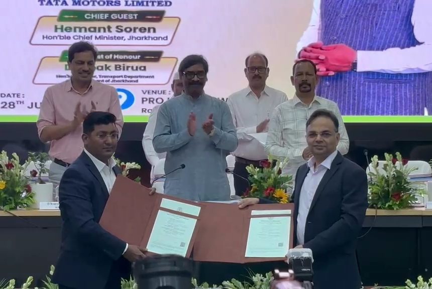 परिवहन विभाग एवं टाटा मोटर्स लिमिटेड के बीच एमओयू, मुख्यमंत्री हुए सम्मिलित……