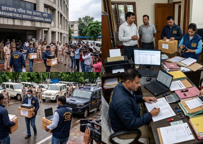 JPSC घोटाले की जांच में CID का सबसे बड़ा एक्शन, 20 से ज्यादा ठिकानों पर ताबड़तोड़ रेड