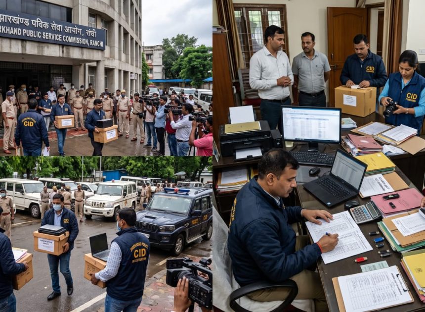 JPSC घोटाले की जांच में CID का सबसे बड़ा एक्शन, 20 से ज्यादा ठिकानों पर ताबड़तोड़ रेड