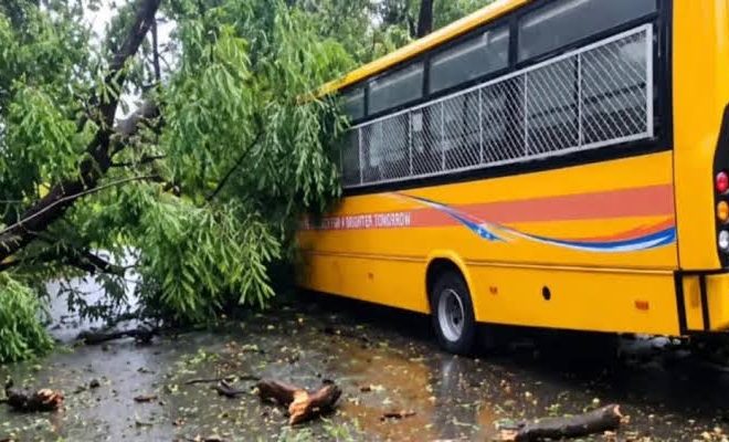 रांची में बिगड़ा मौसम, बारिश आई तेज़ हवाओं से जनजीवन प्रभावित………..