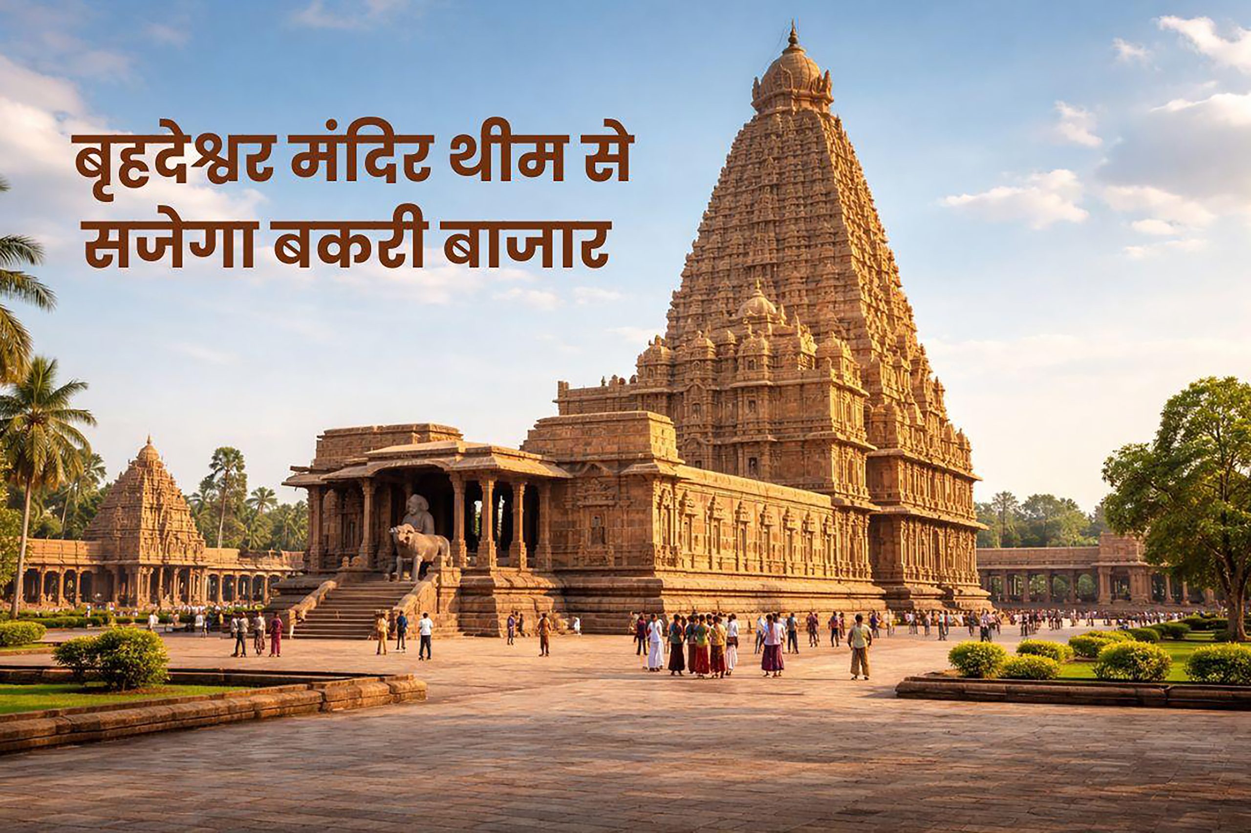 रांची के बकरी बाजार में दिखेगा दक्षिण भारत के बृहदेश्वर मंदिर का भव्य स्वरूप……………………….